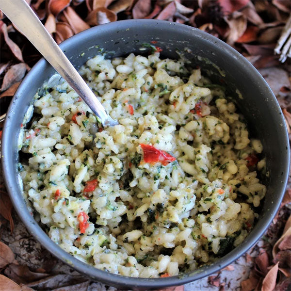 Feed the Hike Creamy Zucchini & Spinach Risotto